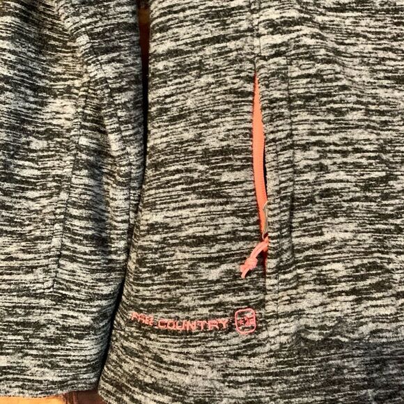 Free Country Grey Fleece Jacket with Pink Zippers Small - Picture 7 of 8